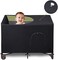 LLYWCM Crib Blackout Cover - Pack and Play Travel Crib Canopy - Stretchy Breathable Baby Netting Cover/Tent for Indoor or Outdoor Portable Playard to Sleeping or Play.