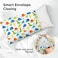 KeaBabies Toddler Pillowcase for Pillow - Organic Toddler Pillow Case for Kids - 100% Natural Cotton Pillowcase for Miniature Sleepy Pillows - Toddler First Pillow - Machine Washable (Happy Dino.