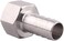 DERNORD 3/4" Barbed Hose x 3/4" NPT Female - Home Brew Fitting 304 Stainless Steel Pack of 2.