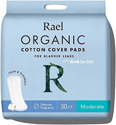 Rael Organic Cotton Cover Pads for Bladder Leaks - Moderate.