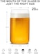 LUXU Beer Glass, 20 oz Can Shaped Beer Glasses Set of 4 -Craft Drinking Glasses,Large Beer Glasses for Any Drink and Any Occasion (Set of 4.