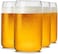 LUXU Beer Glass, 20 oz Can Shaped Beer Glasses Set of 4 -Craft Drinking Glasses,Large Beer Glasses for Any Drink and Any Occasion (Set of 4.