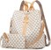 Makes Backpack Purse for Women, PU Leather Travel Satchel Handbag, Convertible Design Bag with Purse, 2 Piece.