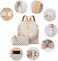 Makes Backpack Purse for Women, PU Leather Travel Satchel Handbag, Convertible Design Bag with Purse, 2 Piece.