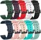 Chofit 10 Pack Silicone Bands Compatible with Amazfit Active 2 1/GTR mini/GTS 2 2e 3 4/GTS 2 4 mini, 20MM Replacement Watch Straps for Amazfit Bip 3,3 Pro/Bip U,U Pro.