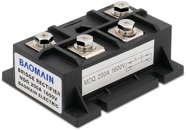 Baomain Bridge Rectifier 200A 1600V Full Wave Diode Module Single-Phase MDQ-200A.