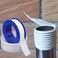 شريط تفلون DPKISS للأنابيب، 10 لفات، أشرطة مانعة للتسرب، شريط مانع للتسرب لأنابيب PTFE، شريط مانع للتسرب مرن مقاوم للماء للسباكة، أبيض 1/2 بوصة × 394 بوصة.