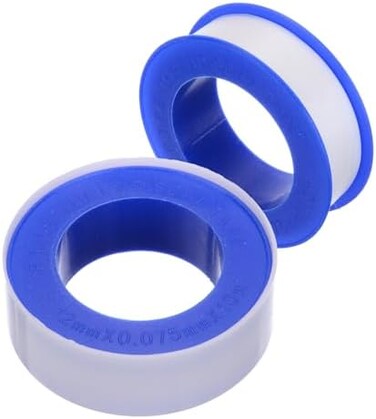شريط تفلون DPKISS للأنابيب، 10 لفات، أشرطة مانعة للتسرب، شريط مانع للتسرب لأنابيب PTFE، شريط مانع للتسرب مرن مقاوم للماء للسباكة، أبيض 1/2 بوصة × 394 بوصة.