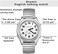 Hearkent Atomic Talking Watch for Blind and Visually impaired Stainless Steel Strech Band Best Gift for Elderly or Blind People, silver, best gift.