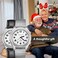 Hearkent Atomic Talking Watch for Blind and Visually impaired Stainless Steel Strech Band Best Gift for Elderly or Blind People, silver, best gift.