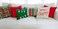 Thmyo 4-Pack 100% Cotton Comfortable Solid Decorative Throw Pillow Case Square Cushion Cover Pillowcase Sublimation Blank Pillow Covers DIY Throw Pillowcase for Couch Sofa Bed(16x16 inch/ 40x40cm,Red.