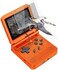 جهاز ألعاب محمول باليد من GoolRC بشاشة IPS مقاس 3 بوصات، قابل للطي والفتح، مزود ببطاقة ذاكرة TF سعة 16 جيجابايت مدمجة بها 2000 لعبة، جهاز ألعاب صغير محمول بتصميم كلاسيكي، لون أحمر.