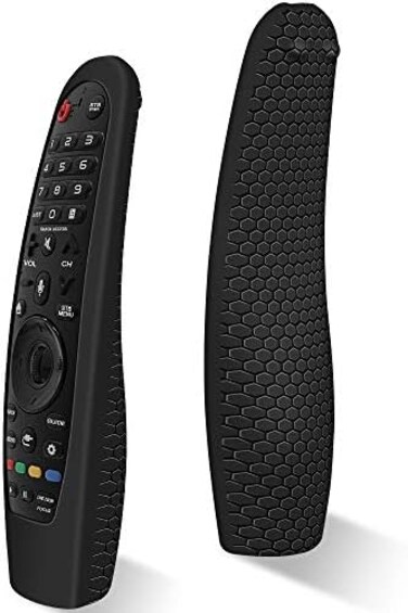Winceed Silicone Protective Case for LG MR20GA MR19BA MR18BA MR650A MR600 Remote Control, Anti-Slip Cover for LG AKB75855501 Magic Remote Skin Protector,Black.