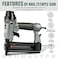 NEU MASTER Pneumatic Brad Nailer, NEU MASTER 2 in 1 Nail Gun Staple Gun Fires 18 Gauge 2 Inch Brad Nails and Crown 1-5/8 inch Staples with Carrying Case and Safety Glasses.