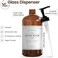 Sunrise Premium Amber Glass Soap Dispenser with Plastic Pump, 16 Oz Pack of 2 Brown Dish and Hand Soap Dispenser Set Refillable Reusable Apothecary Soap Pump Dispenser bottles for Bathroom and Kitchen
