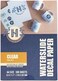 Hayes Paper Co. Transparent Waterslide Decal for Inkjet Printer, 100 Sheets Co, A4 Size.