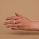PAVOI 14K Gold Plated Rings Oval Cubic Zirconia Love RingEternity Ring5mm Stackable Rings for WomenGold Rings for Women.