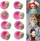 MoldFun 8Pcs/Set 3D Baby Face Soft Clay Mold Tools Doll Faces Silicone Mold Fondant Cake Decorating Tools Chocolate Candy Polymer Clay Soap Resin Moulds.