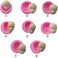 MoldFun 8Pcs/Set 3D Baby Face Soft Clay Mold Tools Doll Faces Silicone Mold Fondant Cake Decorating Tools Chocolate Candy Polymer Clay Soap Resin Moulds.