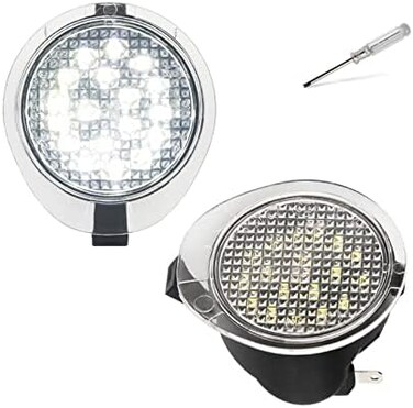مصابيح إضاءة جانبية LED من MbuyDIY متوافقة مع سيارات تويوتا تندرا 2007-2020 وسيكويا 2008-2020، لون أبيض 6000K، عبوة من قطعتين.