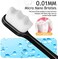 VEGOLS Adult Extra Soft Toothbrush with 20000 Soft Bristles, (Pack of 6Micro Nano Manual Toothbrushes for Protect Sensitive Gums, Black/White.