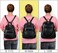 UTO Women Backpack Purse PU Washed Leather Convertible Ladies Rucksack Tassel Zipper Pocket Shoulder Bag.