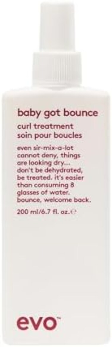 evo Baby Got Bounce Curl Treatment - Enhances Curls with Touchable Soft Finish - Reduce Dry Frizzy Hair - 200ml / 6. 7fl. oz.