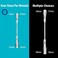 DURATECH 4-in-1 Flex-Head Reversible Ratcheting Box Wrench Set, Metric, 2-Piece, 8mm to 19mm, 12 Point, CR-V Steel, with Rolling Pouch.