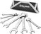 DURATECH Super-Thin Open End Wrench Set, SAE, 8-Piece, 1/4" to 1-1/16", CR-V, with Rolling Pouch.