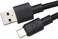 ASCENY CoiledDouble-Sleeved Mechanical Keyboard Cable, for Type-C Mechanical Keyboards (Black.