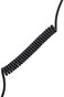 ASCENY CoiledDouble-Sleeved Mechanical Keyboard Cable, for Type-C Mechanical Keyboards (Black.