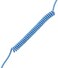 ASCENY CoiledDouble-Sleeved Mechanical Keyboard Cable, for Type-C Mechanical Keyboards (Blue.