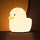 UNEEDE LED Benson Night Light, Cute Duck Animal Silicone Nursery Night Light Rechargeable Table Lamp Bedside Lamp with Touch Sensor for Baby Girls Women Bedrooms, Living Room.