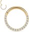 PEAKLINK 16G 18G 316L Stainless Steel CZ/OPAL Septum Piercing Septum Clicker Ring Hinged Nose Ring Daith Earrings Conch Piercing Jewelry Helix Cartilage Tragus Lobe Belly Hoop Earring.