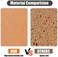 SUNGIFT Cork Board 12"x12" - 1/2" Thick Square Bulletin Boards Cork Tiles with 50 Push Pins Mini Wall, 6 Pack Self-Adhesive Corkboards for Wall.