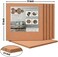 SUNGIFT Cork Board 12"x12" - 1/2" Thick Square Bulletin Boards Cork Tiles with 50 Push Pins Mini Wall, 6 Pack Self-Adhesive Corkboards for Wall.