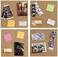 SUNGIFT Cork Board 12"x12" - 1/2" Thick Square Bulletin Boards Cork Tiles with 50 Push Pins Mini Wall, 6 Pack Self-Adhesive Corkboards for Wall.