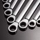 AlightYoicn Lth Ratchet Spanner Set Combination Wrench 12 Piece - Metric Sizes from 8mm to 19mm with Roll Bag, Perfect for Home, Bike, and Car Repairs.