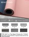 BEAUTYOVO Yoga Mat with Strap, 1/3 Inch Extra Thick Double-sided Non Slip, Professional TPE Mats for Women Men, Workout Yoga, Pilates and Floor Exercises.