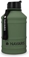Navaris Stainless Steel Water Bottle - 2. 2 Litre Large Metal Sports, Camping, Gym Canteen for Drinking Water, Liquid, Drinks.