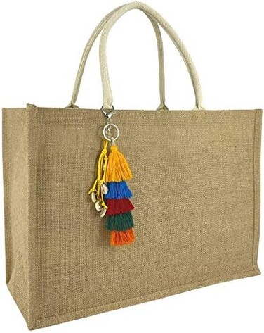 Hibala Woven Large Beach Bag Straw Bag Beach Tote Handmade Weaving Shoulder Bag Tassel Bag Handbag.