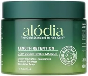 ALODIA NourishHydrate Deep Conditioning Masque with Avocado and Peppermint Oil to Restore Moisture and Strengthen Hair, 12 Ounces.