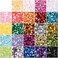 CCINEE Loose Sequins,Bulk 24 Assorted Colour Rainbow Round Cup Sequins for Sewing Craft Nails Decorations,16000PCS,6MM.