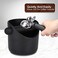 AIFUSI Espresso Knock Box, 4. 4 Inch Coffee Knock Box Espresso Dump Bin For Coffee Grounds with Removable Knock Bar and Non-Slip Base Shock-Absorbent Durable Barista Style.