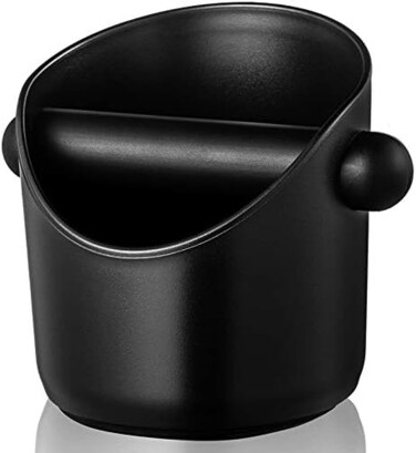 AIFUSI Espresso Knock Box, 4. 4 Inch Coffee Knock Box Espresso Dump Bin For Coffee Grounds with Removable Knock Bar and Non-Slip Base Shock-Absorbent Durable Barista Style.