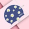 Marsolly Silicone Swim Cap for Women, Waterproof Long Hair Swimming Caps with Flower Printed.