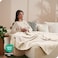 Bare Home Fleece Blanket - Twin/Twin Extra Long Blanket - Vanilla - Lightweight Blanket for Bed, Sofa, Couch, Camping, and Travel - Microplush - Ultra Soft Warm Blanket (Twin/Twin XL, Vanilla.