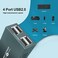 GREATHTEK USB Extender with 4 Port USB 2. 0, Transmit 50m/165ft Over Ethernet Cat5/5e/6/7, Supporting Power Over Cable, Play and Plug, No Driver Required,USB RJ45 LAN Extension.