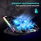 قاعدة تبريد الكمبيوتر المحمول TopMate C11 RGB، حامل مروحة كمبيوتر محمول قابل لتعديل الارتفاع مع 6 مراوح هادئة وحامل هاتف، حصيرة تبريد للكمبيوتر، لأجهزة الكمبيوتر المحمولة من 15.6 إلى 17.3 بوصة - إضاءة