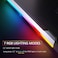 قاعدة تبريد الكمبيوتر المحمول TopMate C11 RGB، حامل مروحة كمبيوتر محمول قابل لتعديل الارتفاع مع 6 مراوح هادئة وحامل هاتف، حصيرة تبريد للكمبيوتر، لأجهزة الكمبيوتر المحمولة من 15.6 إلى 17.3 بوصة - إضاءة